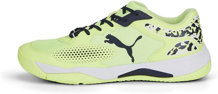 PUMA Herren Solarcourt RCT Fussballschuh 40 EU Fast Yellow Puma Navy Puma White, 40 EU Fast Yellow P