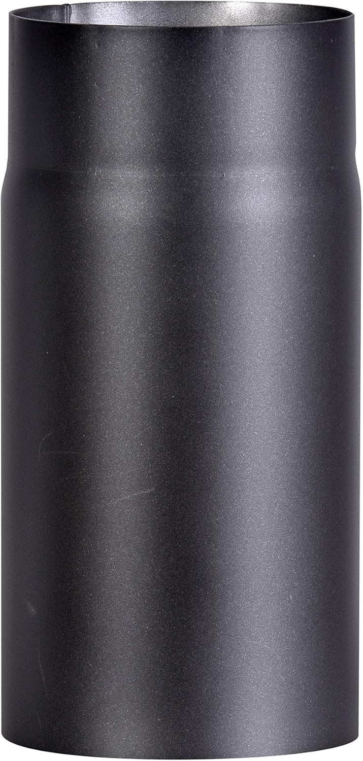 FIREFIX R130/2 Ofenrohr aus 2 mm starken Stahl (Rauchrohr) in 130 mm Durchmesser, für Kaminöfen und