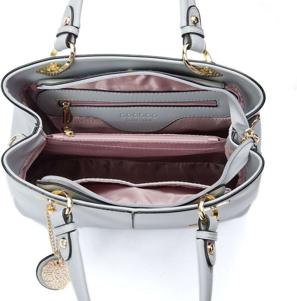 DEERWORD Damen Taschen Handtasche Frauen Elegant Tasche Henkeltasche Vintage PU-Leder 3001 1-teilig