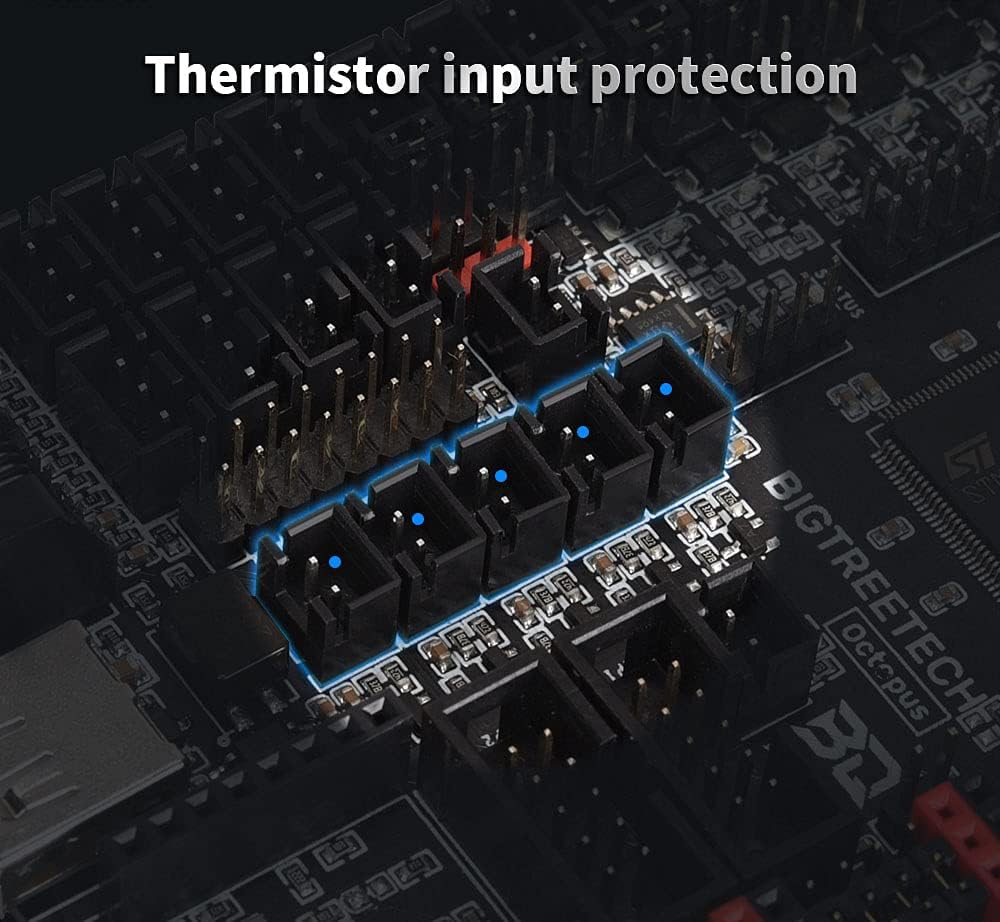BIGTREETECH Octopus V1.1 Steuerplatine mit 8pcs TMC2208 UART, 32 Bit Kompatibler Touchscreen der TFT