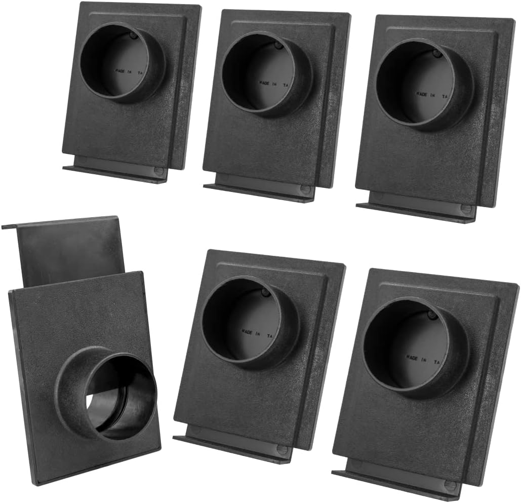 POWERTEC 70133V 6,4 cm Blast Gate für Vakuum 6 Stück, 6 Stück