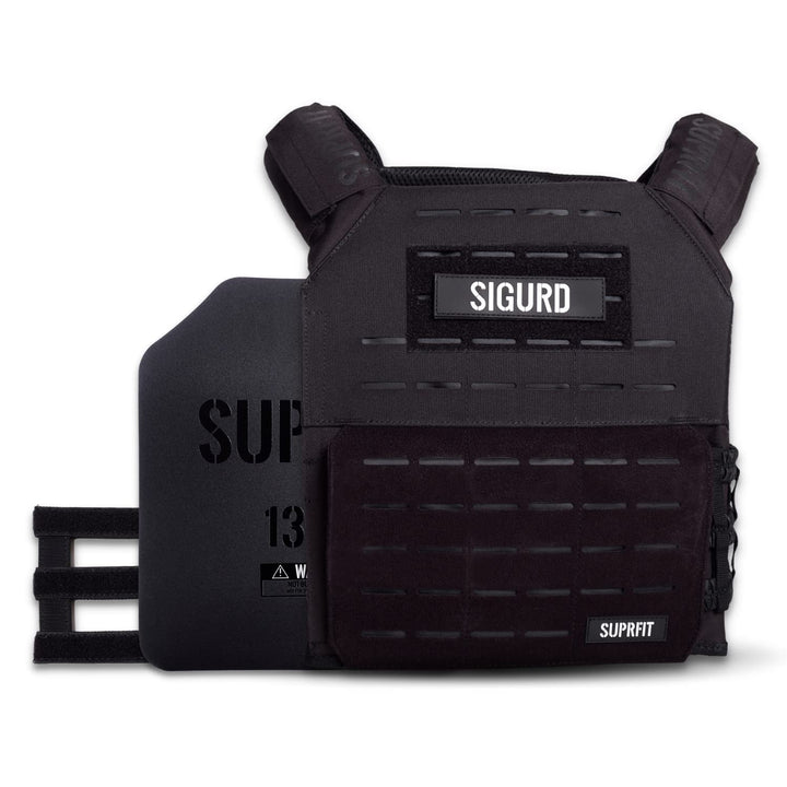 SUPRFIT Sigurd 3D Gewichtswesten für Männer & Frauen - erweiterbar bis auf 17kg, Trainingsweste mit