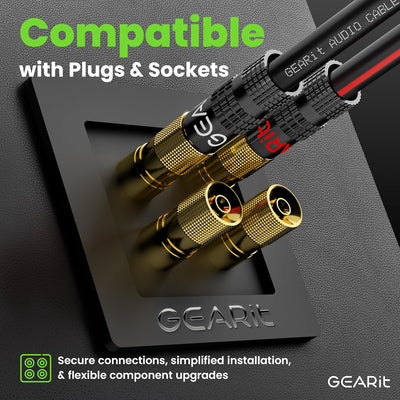 GearIT Lautsprecherkabel, 14 AWG, 14 AWG, Lautsprecherkabel (100 Fuss), ideal für Heimkino-Lautsprec