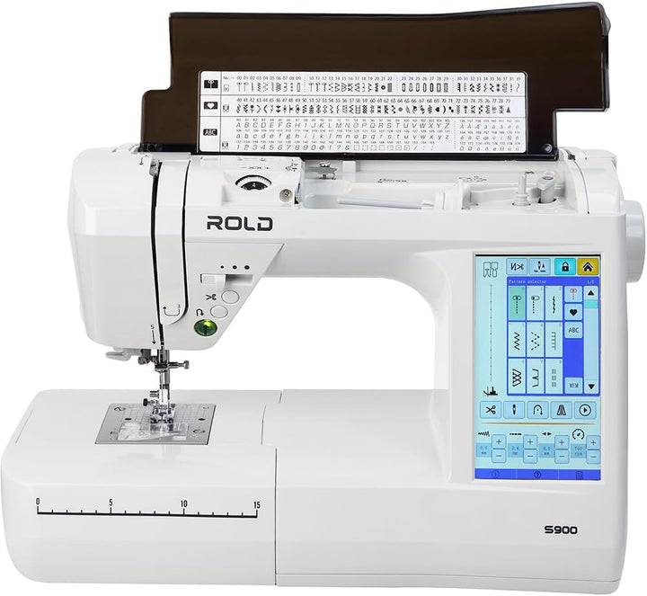 ROLD S900 Computer Nähmaschine mit Touchscreen Display | 180 Nähstiche | 8 Knopflöcher | automatisch
