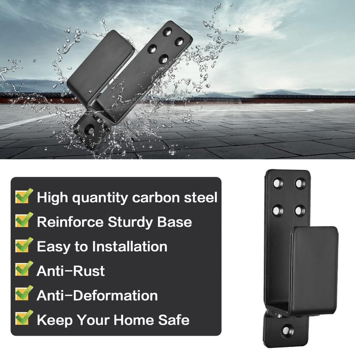 AINAFIX Türverriegelungsklammern, U-Halterung für 5,1 x 10,2 cm, robust, geschlossener Stangenhalter