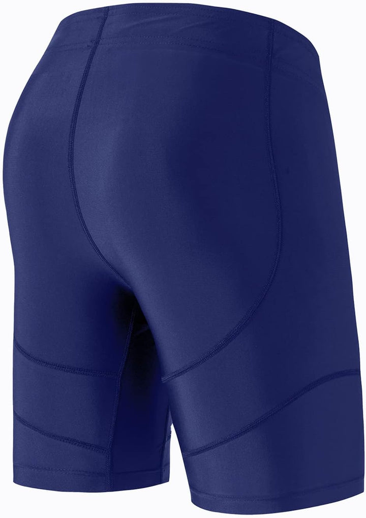 HUGE SPORTS Herren Splice Schwimmhose Kompression Jammer Lang Wilde Serie 3XL Blau, 3XL Blau