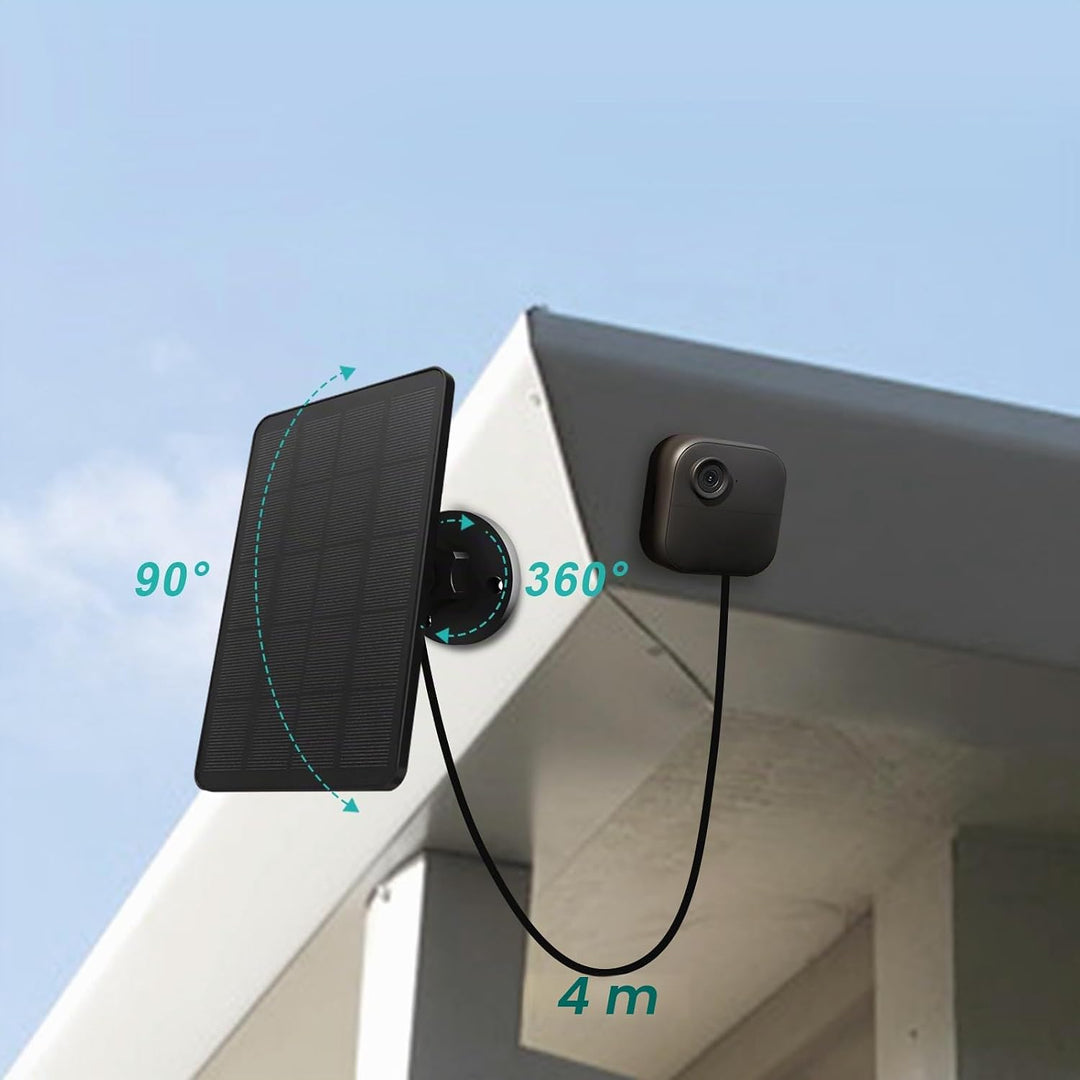 Solarpanel für Blink Kamera, 4W Solarmodul kompatibel mit Blink Outdoor 4 (4th Gen) Kamera, Verstell
