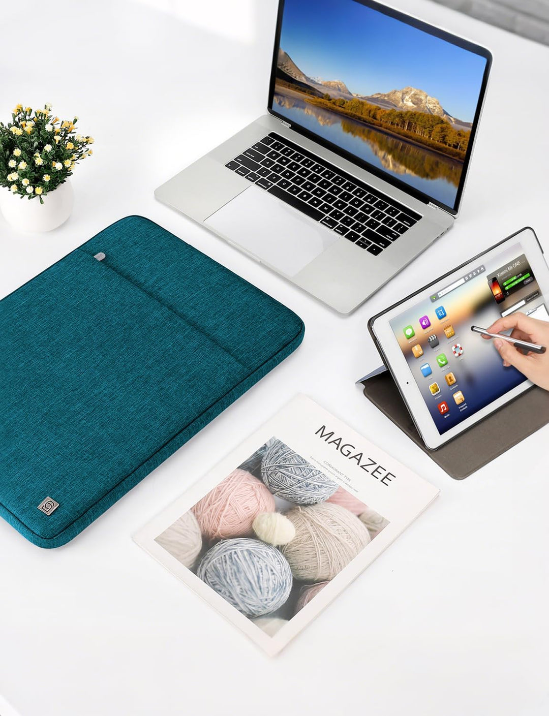 DOMISO 17 Zoll Wasserdicht Laptop Sleeve Case Notebook Hülle Schutzhülle Tasche Laptoptasche Schutza