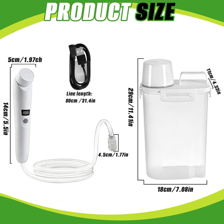 Bidet Po Dusche, Portable Travel Bidet Elektrisches, Reise Bidet Handbrause für Toilette, Peri Bottl