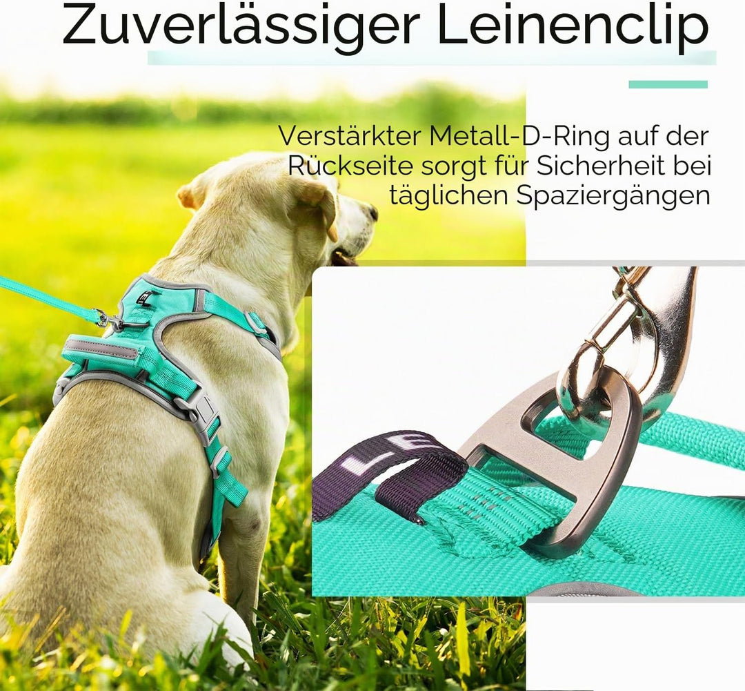 ThinkPet Anti-Zug Hundegeschirr Mit Griff - Leicht Zu Kontrollieren, Verstellbar Ohne Würgen, Reflek