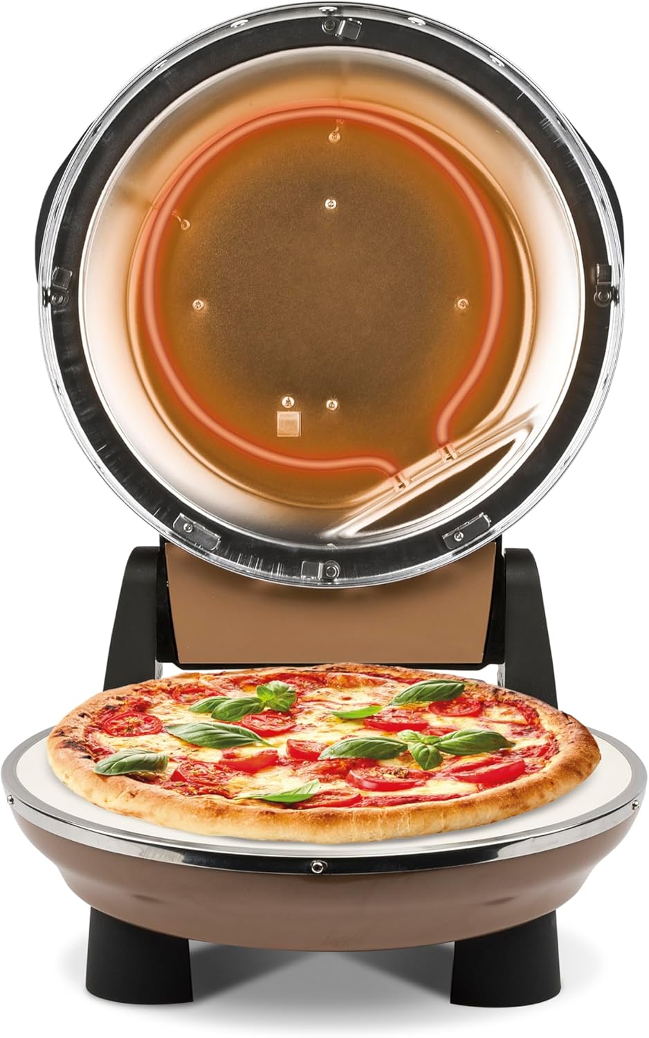 G3Ferrari elektrischer Pizzaofen Napoletana kupfer - limited Edition, G1003208, bis 400 Grad mit Piz
