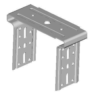 Justierschwingbügel für CD-Profile 60/27, 60 mm, 50 Stück, Silber, Stahl, Wandmontage