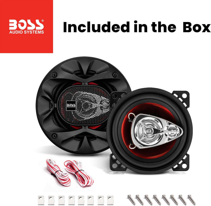 BOSS Audio CH4230 Chaos Extreme 4 Serie 3 Wege Lautsprecher 4 Rot, 4 Rot