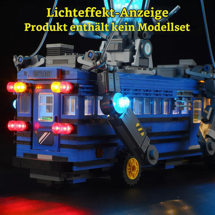 GEAMENT LED Licht-Set Kompatibel mit Lego Schlachtenbus (Battle Bus) Fortnite 77073 Bausteine Modell