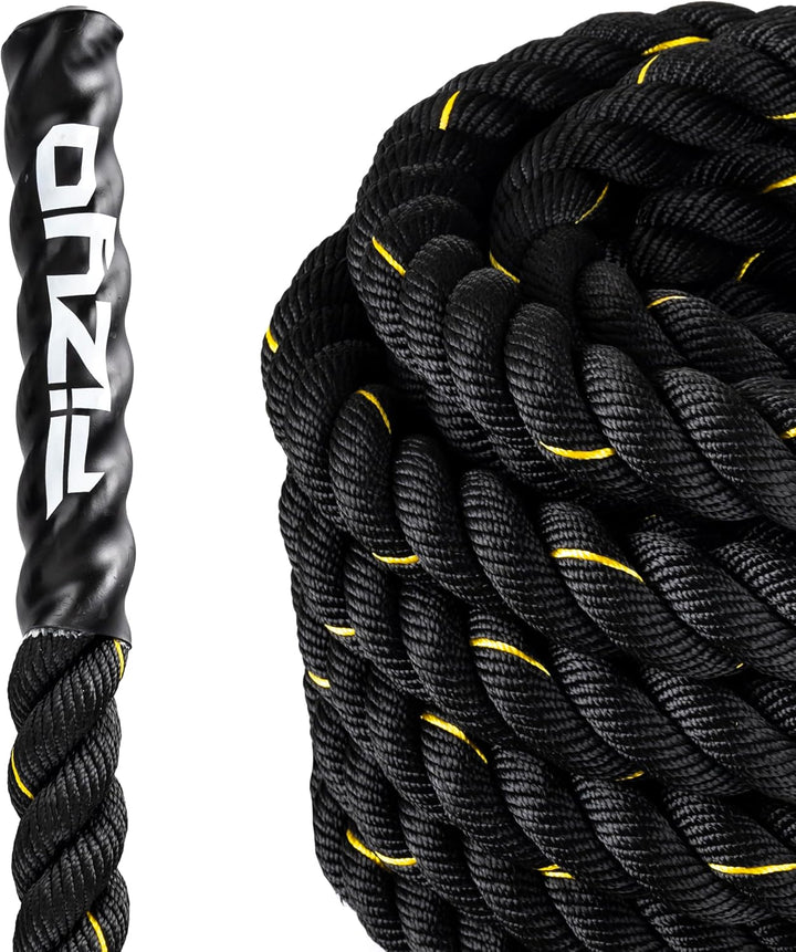 FIZYO Battle Rope 12m – Fitness Seil für Functional Training, Kraft, Ausdauer &amp; Muskelaufbau – Robus