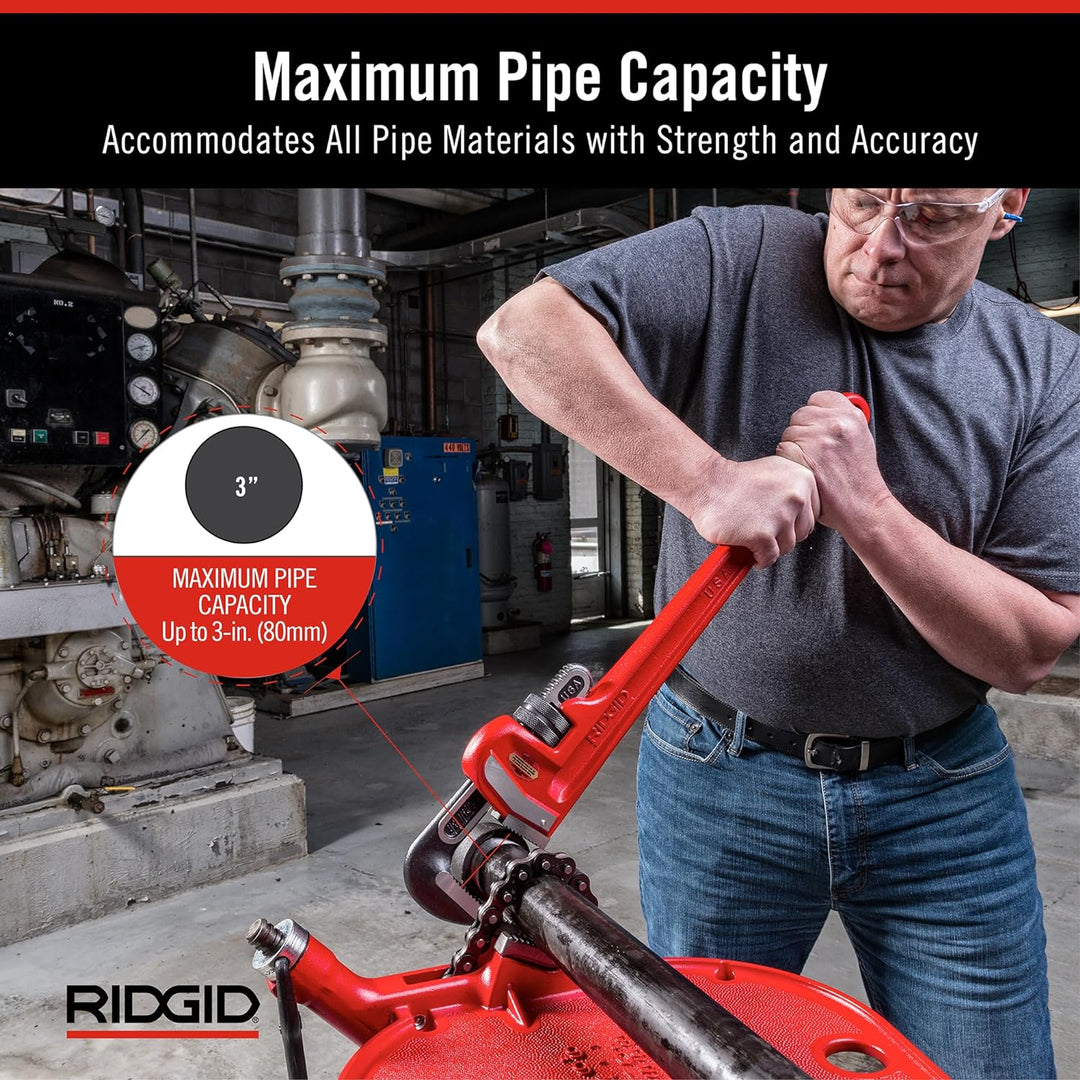 RIDGID 31030 Modell24" gerade Rohrzange für schwere Beanspruchung, 24" Sanitär-Schraubenschlüssel 24