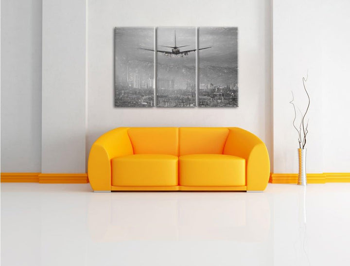 Pixxprint Urlaubsreise nach Las Vegas Kunst als Leinwandbild/Grösse: 3 Teilig (120x80) cm/Wandbild/K