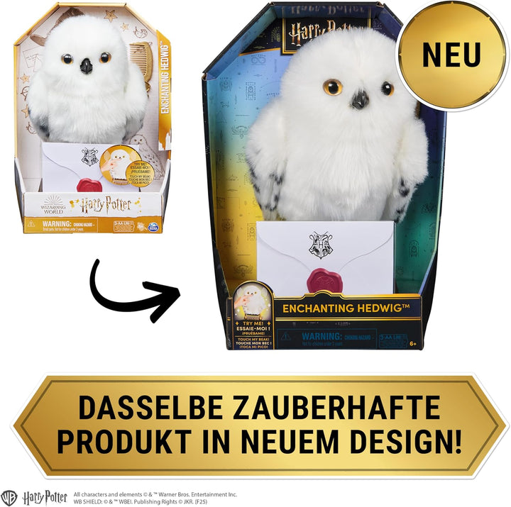 Wizarding World Harry Potter - Interaktive Plüsch-Eule Hedwig mit über 15 Geräuschen und Bewegungen