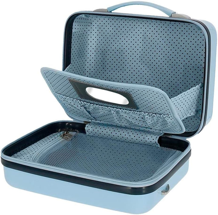 Disney Aristogatos Kulturbeutel, anpassbar, mit Schultertasche, Blau, 29 x 21 x 15 cm, starr, ABS 9,