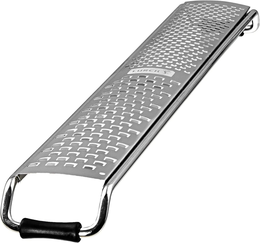 LURCH 220260 Duo-Reibe fein + mittel, 2 Reiben, extra schmal (2,5 x 32 cm) aus Edelstahl,Silber Duo-