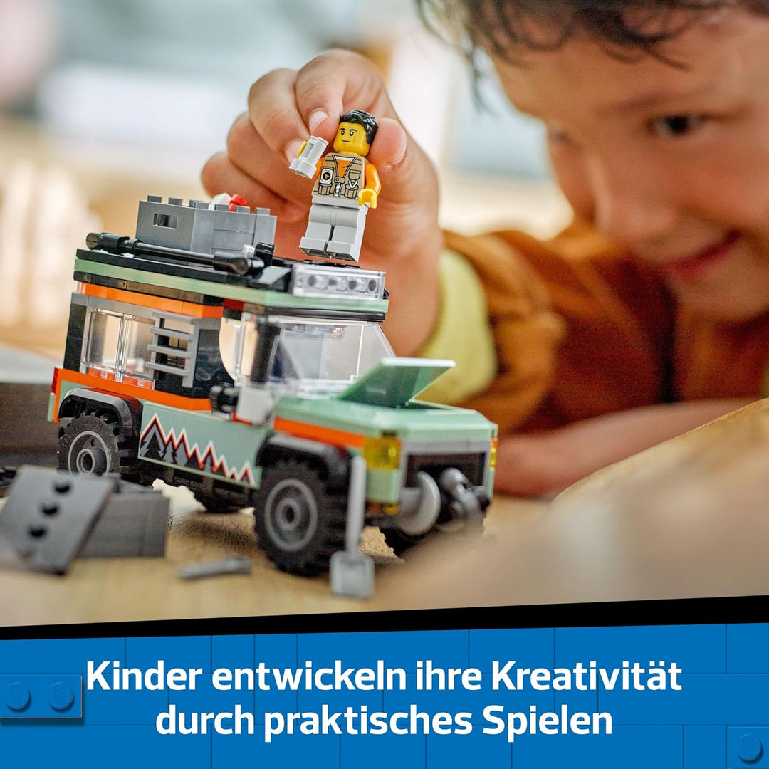 LEGO City Offroad Geländewagen - Bauspielzeug Set für Jungen und Mädchen ab 6 Jahren - Geschenk zum