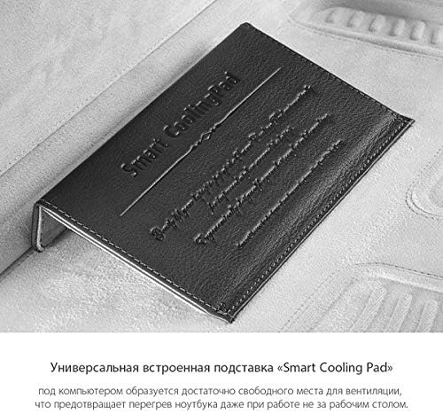 COZI CLNR1309 Leder SmartSleeve für MacBook 33 cm (13 Zoll) schwarz