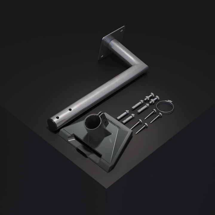 Starlink Gen 3 Halterung Wand mit Rohradapter Verstellbar V3/V4 Standard Wall Mount Edelstahl, massi