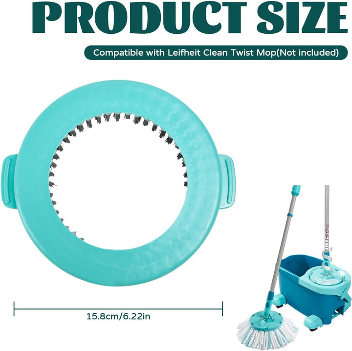 Rotating Schrubber Ersatzkopf kompatibel mit Leifheit Clean Twist Disc Mop Ergo 15.6 cm Runde Wischm