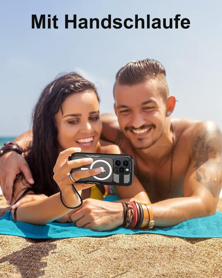 WIFORT für iPhone 14 Pro Wasserdicht Hülle mit Magsafe - 360 Grad Schutzhülle Outdoor Handyhülle IP6