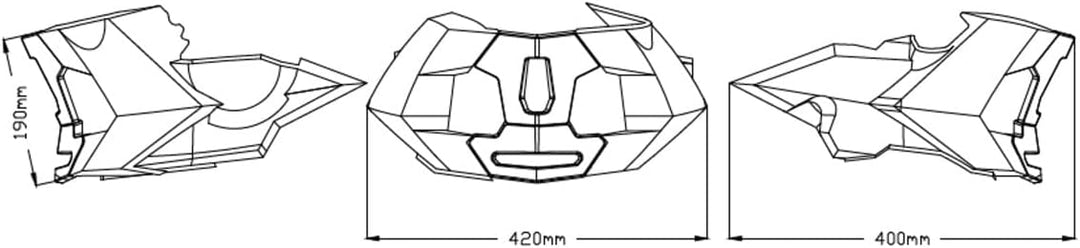 Bugspoiler kompatibel für KTM 790 Duke 18-21 schwarz Motorspoiler Puig