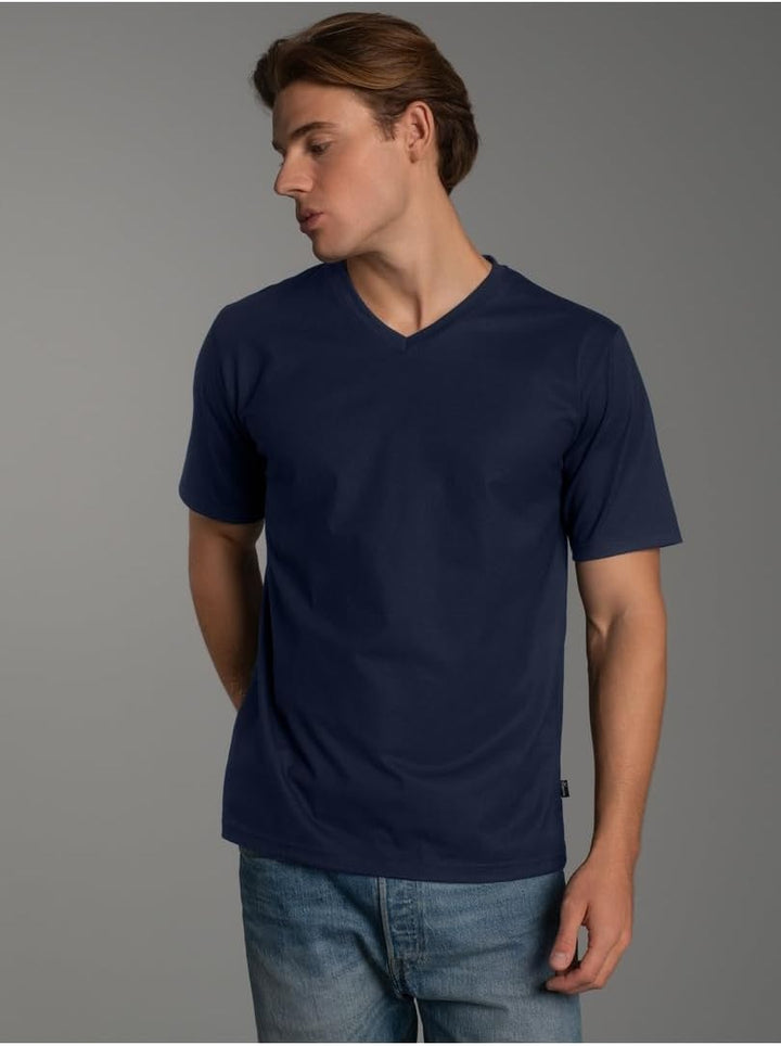 TRIGEMA V-Shirt Deluxe Baumwolle XXL Grosse Grössen Navy, XXL Grosse Grössen Navy