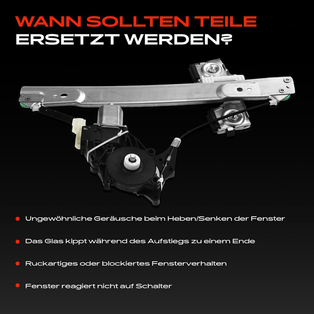 Frankberg Fensterheber Elektrisch mit Elektromotor 2/3-Türer Hinten Rechts Kompatibel mit Fiesta V J