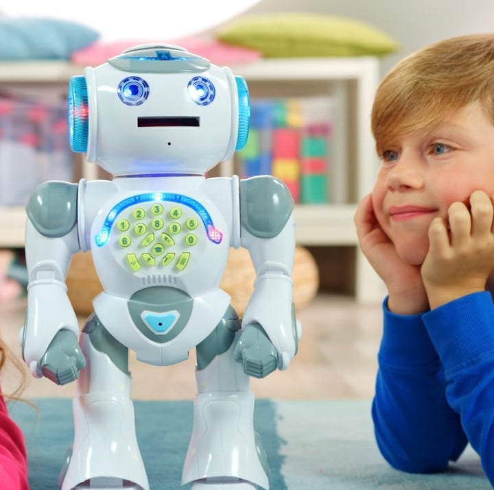 LEXIBOOK- Powerman MAX Robot de Juguete Parlante, Multicolor (ROB80ES)