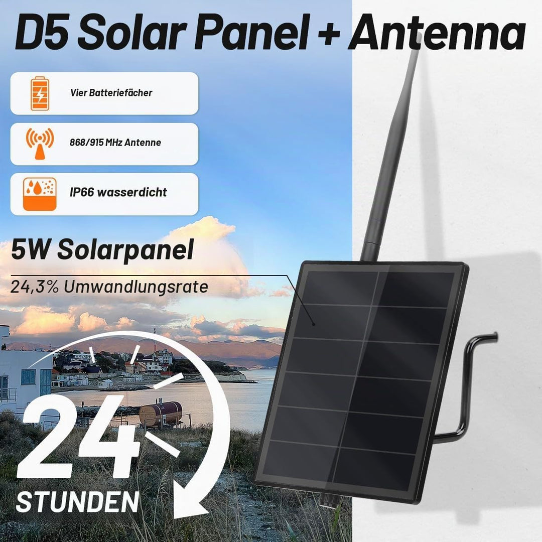D5-1A 5W Solar Panel Kit mit Batterie Controller für Heltec V3 ESP32 LoRa Modul für DIY Meshtastic M