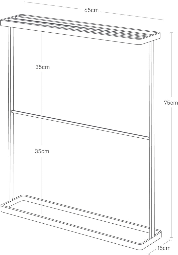 Bath Towel Hanger - Tower - white One Size Weiss, One Size Weiss