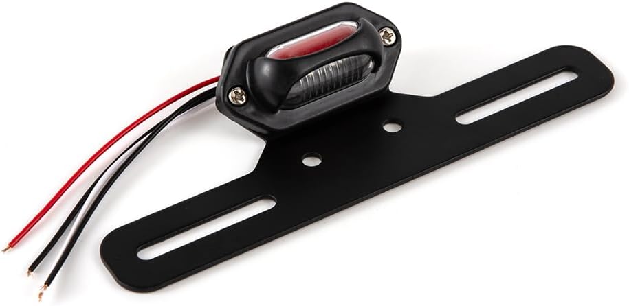 Motorrad Rücklicht LED mit Halterung Motorradrücklicht Bremslicht Kennzeichenbeleuchtung E-geprüft R