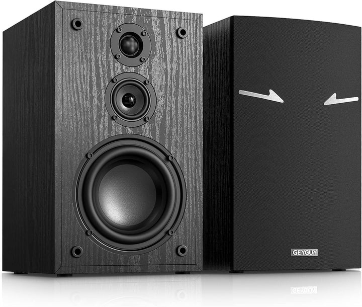 GEYGUY Passive Regal-Lautsprecher Paar,160 Watt RMS,3-Wege-Heim-Stereo-Lautsprecher,5.25" Woofer,2.0