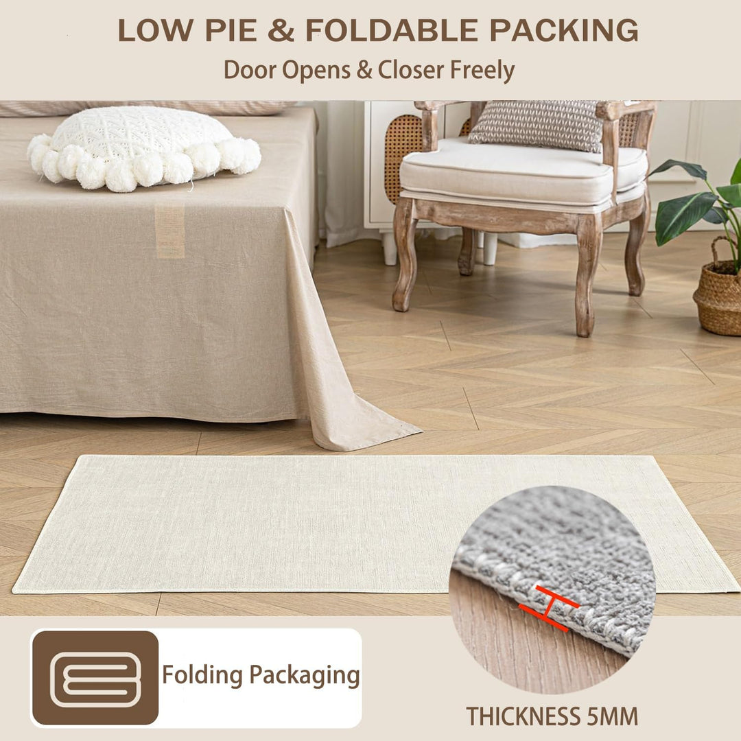 Evitany Moderne Graue Teppiche für Wohnzimmer, weiche Zottelteppiche, Teppiche für Schlafzimmer,Crea