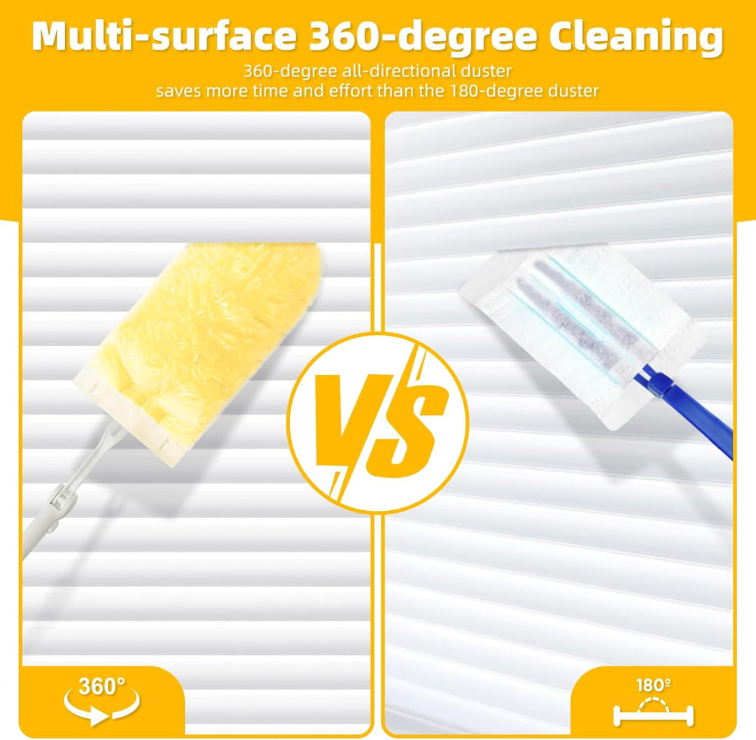 41 Stück Kompatibel mit Swiffer Staubmagnet Nachfüllpack, 360° Staubwedel für Swiffer Duster Nachfül
