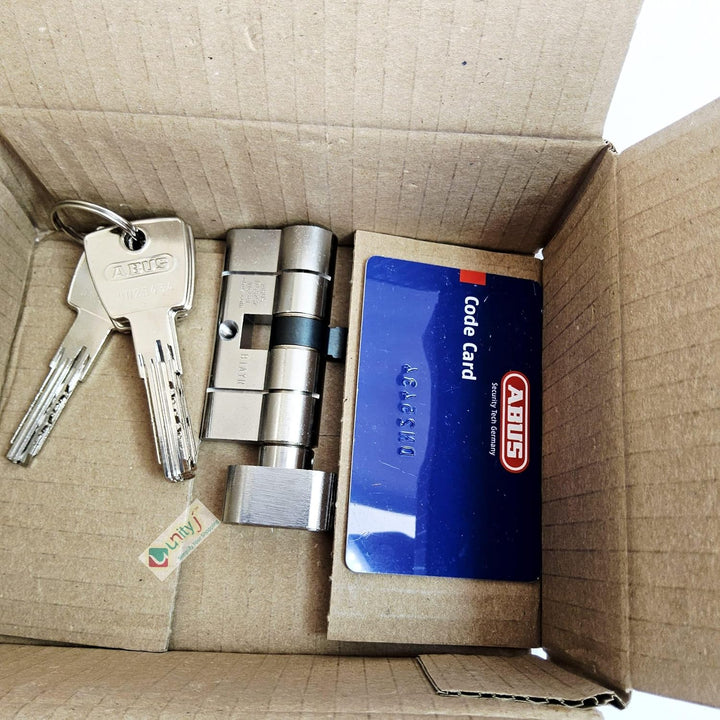 ABUS Zylinder KD6PSN Z30/K30 BKN 30+30 Vernickeltes Messing, 30+30 Vernickeltes Messing