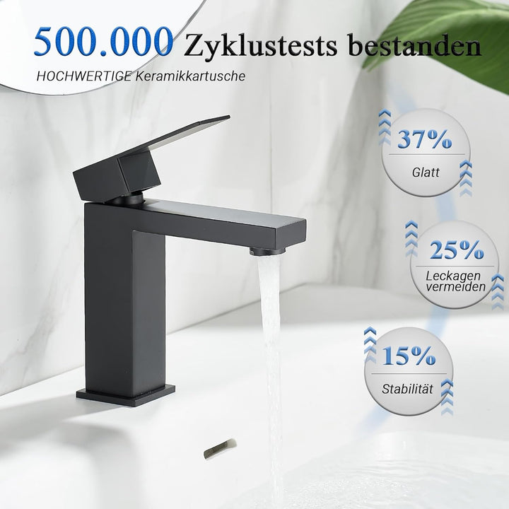 Wasserhahn Bad Schwarz Mischbatterie waschbecken, wasserhähne bad Badarmaturen Mischer 1 Loch, Moder