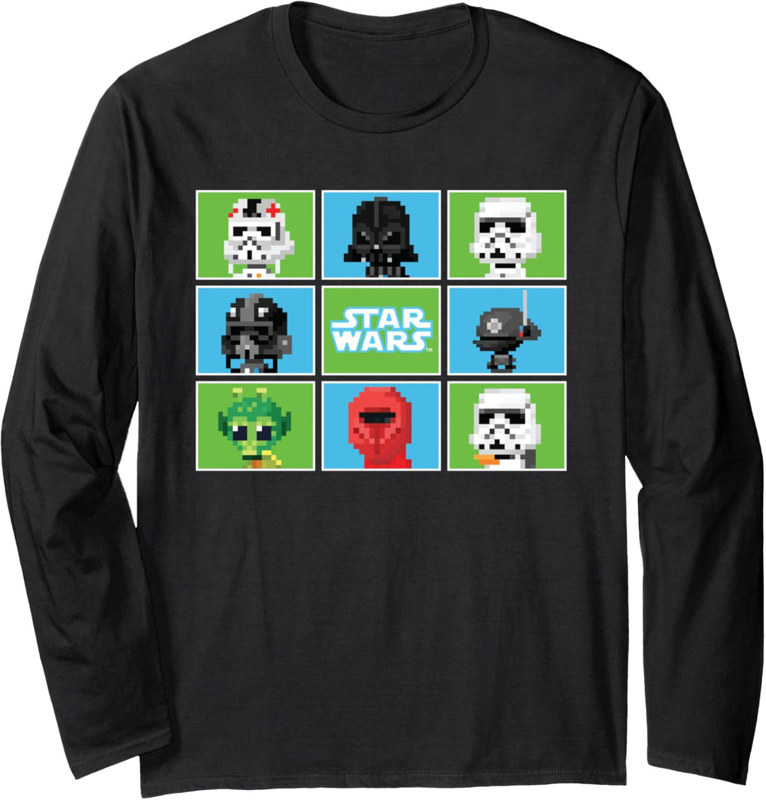 Star Wars Empire Pixelated 8-Bit Langarmshirt