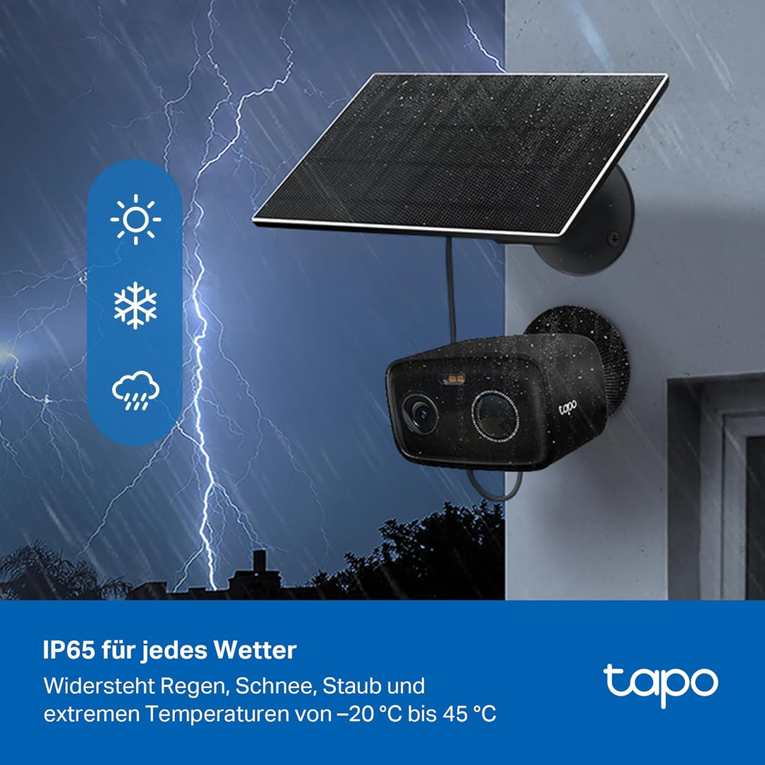 Tapo C401 KIT Solar Überwachungskamera für aussen, 1080p, 180-Tage-Akku, Kabellos, Farbnachtsicht, 2