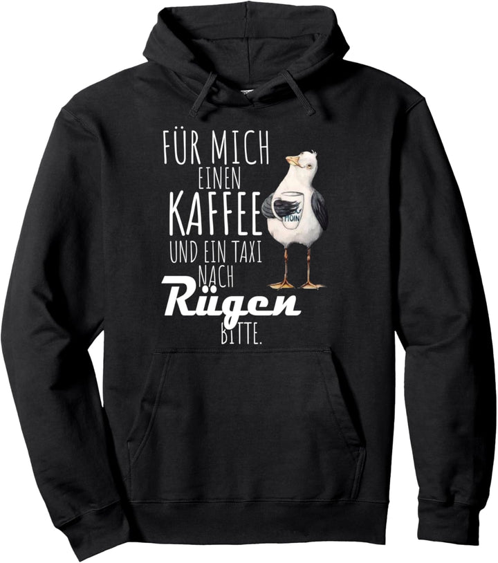 Ostsee Rügen Möwe Meer Spruch - Taxi ans Meer Pullover Hoodie