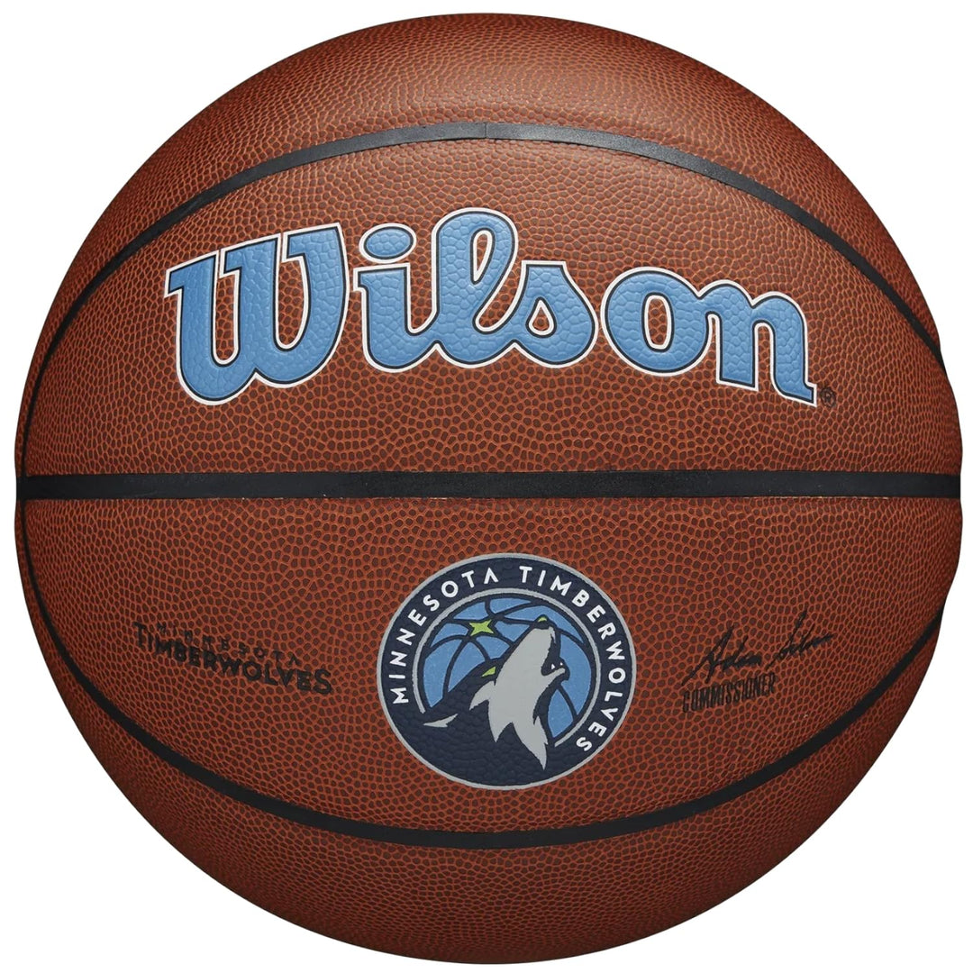 Wilson Unisex-Adult NBA Team Composite Basketball 7 Minnesota Timberwolves, 7 Minnesota Timberwolves