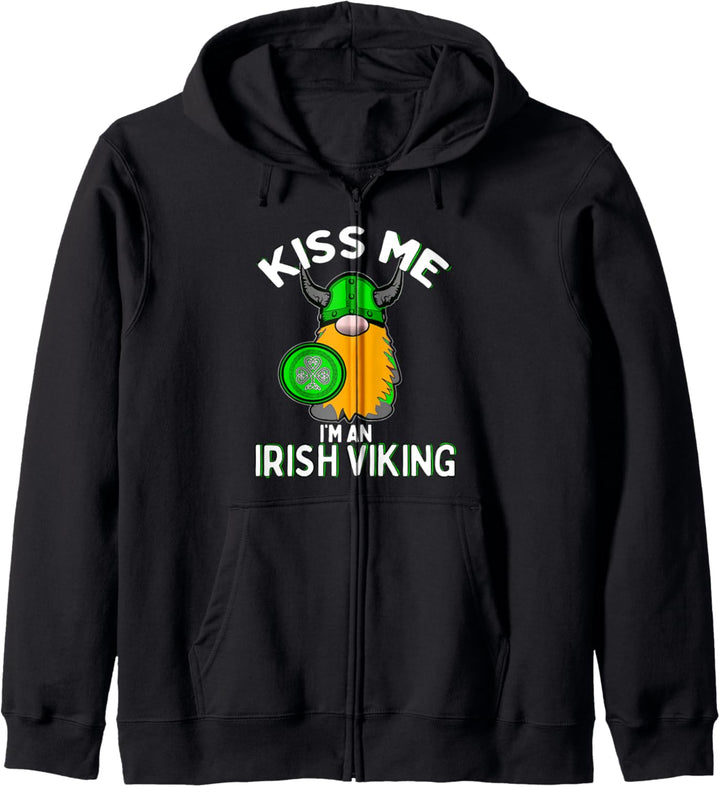 Kiss Me I'm Ein Irischer Wikinger-Wichtel Lustig Kapuzenjacke