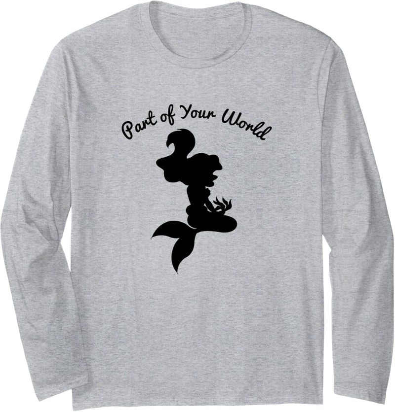 Disney The Little Mermaid Ariel Silhouette Langarmshirt