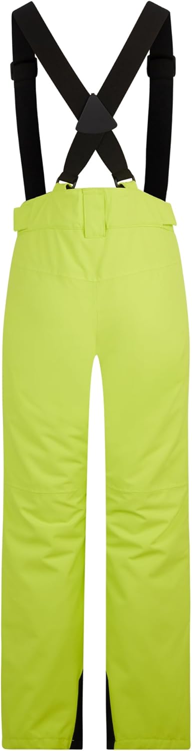 Ziener Unisex Kinder Ski-Hose/Schnee-Hose | wasserdicht, Träger, PFC frei Axi, Bitter Lemon