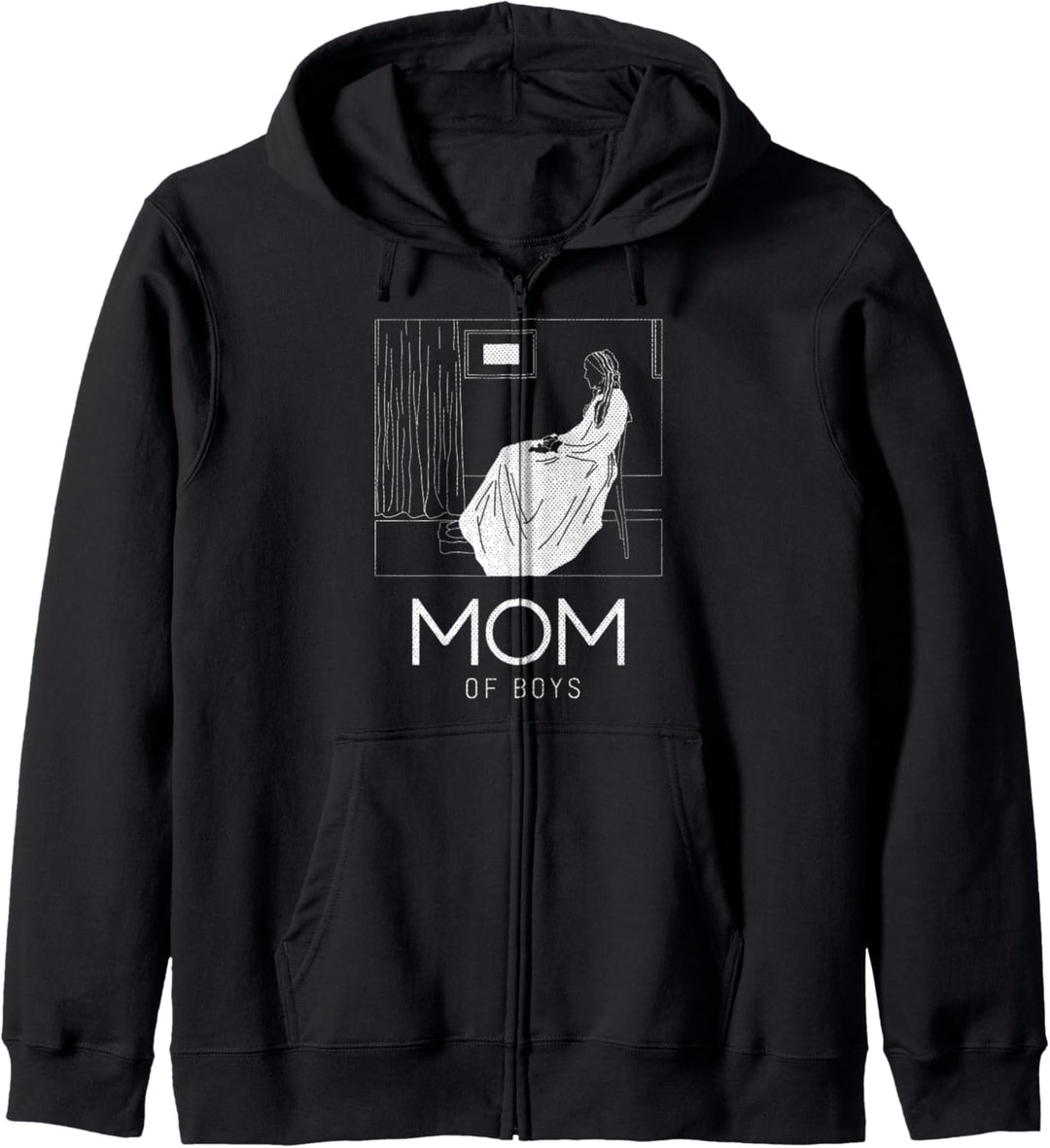 Mama von Jungen lustig niedlich Mutter Geschenk Kapuzenjacke