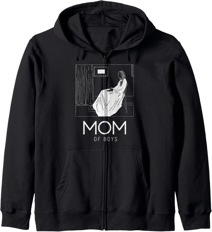 Mama von Jungen lustig niedlich Mutter Geschenk Kapuzenjacke